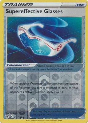 Supereffective Glasses - 152/189 - Uncommon Reverse Holo
Sword &amp; Shield: Astral Radiance Reverse Holo Singles