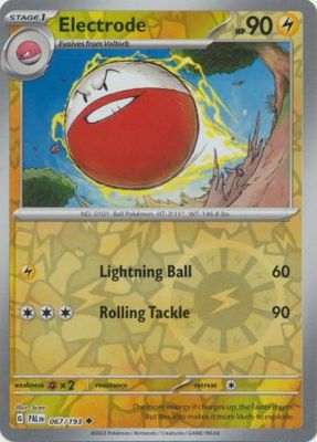 Electrode - 067/193 - Uncommon Reverse Holo Scarlet &amp; Violet: Paldea Evolved Reverse Holo Singles