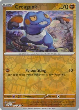 SH Croagunk - 114/193 - Common Reverse Holo Scarlet &amp; Violet: Paldea Evolved Reverse Holo Singles