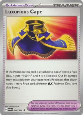 Luxurious Cape - 166/182 - Uncommon Scarlet &amp; Violet: Paradox Rift Singles (Español) -LEAGUE-
