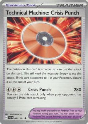 Technical Machine: Crisis Punch - 090/091 - Uncommon Scarlet &amp; Violet: Paldean Fates Singles