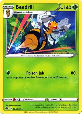 Beedrill - 004/073 - Uncommon Champion&#39;s Path Singles