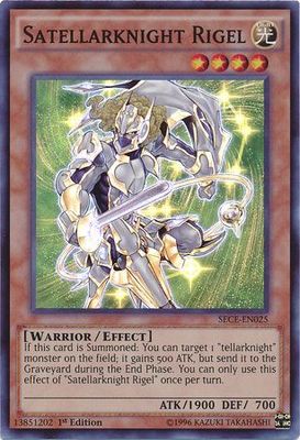 Satellarknight Rigel - SECE-EN025 - Super Rare 1st Edition Secrets of Eternity (SECE) 1st Edition Singles