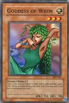 Goddess of Whim - MP1-003 - Super Rare
Yu-Gi-Oh! Promo Cards