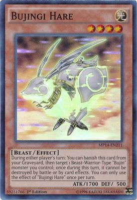 Bujingi Hare - MP14-EN211 - Super Rare 1st Edition
Yu-Gi-Oh! 2014 Mega-Tins Singles