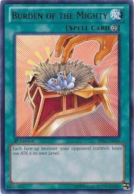 Burden of the Mighty - BP01-EN045 - Rare 1st Edition Battle Pack: Epic Dawn 1st Edition Singles