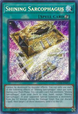 Shining Sarcophagus - LEDE-EN051 - Secret Rare 1st Edition Legacy of Destruction [LEDE] 1st Edition Singles *espanol*