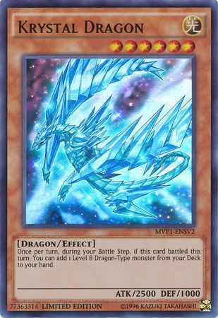 Krystal Dragon - MVP1-ENSV2 - Ultra Rare Limited Edition The Dark Side of Dimensions Movie Pack: Secret Edition Singles
