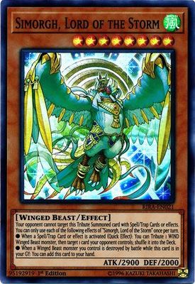 Simorgh, Lord of the Storm - RIRA-EN021 - Super Rare 1st Edition Rising Rampage [RIRA] 1st Edition Singles