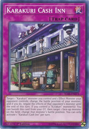 Karakuri Cash Inn - IGAS-EN073 - Common 1st Edition Ignition Assault 1st Edition Singles (espanol)