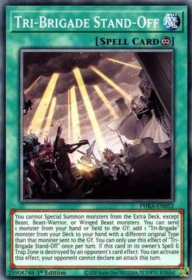 Tri-Brigade Stand-Off - PHRA-EN052 - Common 1st Edition Phantom Rage 1st Edition Singles [PHRA] (espanol)