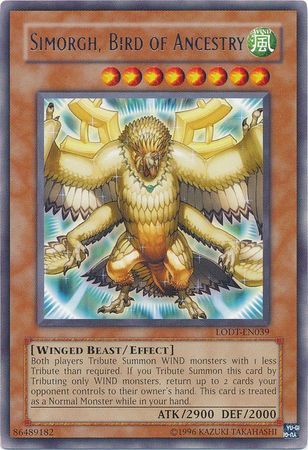 Simorgh, Bird of Ancestry - LODT-EN039 - Rare Unlimited Light of Destruction [LODT] Unlimited Singles