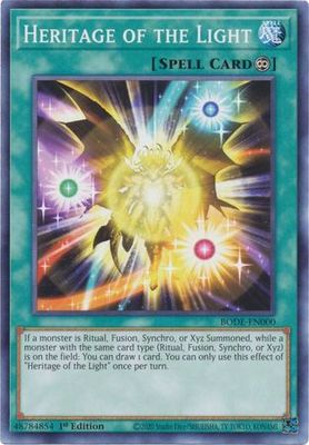 Heritage of the Light - BODE-EN000 - Common 1st Edition Burst of Destiny 1st Edition Singles