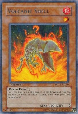 Volcanic Shell - FOTB-EN009 - Rare 1st Edition Force of the Breaker [FOTB] 1st Edition Singles