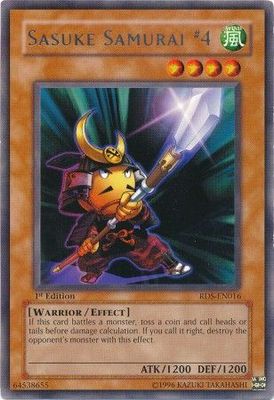 SH Sasuke Samurai #4 - RDS-EN016 - Rare 1st Edition Rise of Destiny [RDS] 1st Edition Singles