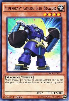 Superheavy Samurai Blue Brawler - DUEA-EN011 - Common 1st Edition Duelist Alliance 1st Edition Singles
