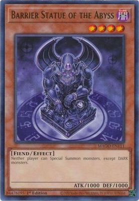 Barrier Statue of the Abyss - MAGO-EN111 - Rare 1st Edition Maximum Gold 1st Edition Singles