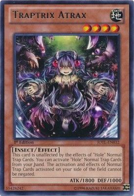 Traptrix Atrax - JOTL-EN032 - Rare 1st Edition
Judgment of the Light 1st Edition Singles