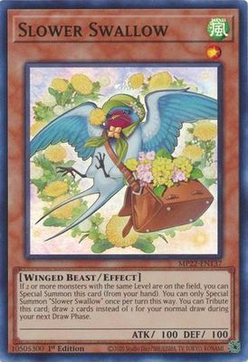 Slower Swallow - MP22-EN137 - Super Rare 1st Edition 2022 Mega-Tin: Pharaoh&#39;s Gods 1st Edition Singles