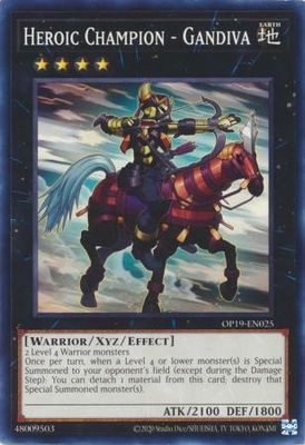 Heroic Champion - Gandiva - OP19-EN025 - Common OTS Tournament Pack 19 (OP19)