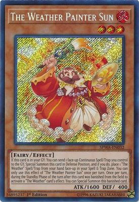 The Weather Painter Sun - SPWA-EN032 - Secret Rare 1st Edition Spirit Warriors Singles (Español)