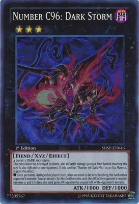 Number C96: Dark Storm - SHSP-EN046 - Super Rare 1st Edition
Shadow Specters 1st Edition Singles