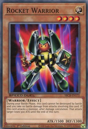Rocket Warrior - SBCB-EN172 - Common 1st Edition Speed Duel Battle City Box 1st Edition Singles
