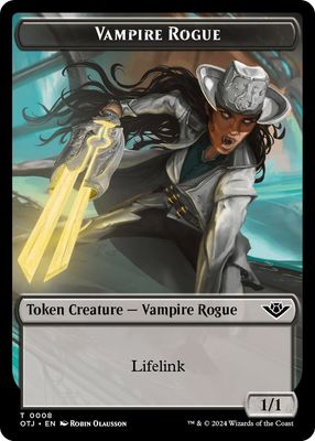 Vampire Rogue // Plot Double-Sided Token - Outlaws of Thunder Junction (OTJ)
Outlaws of Thunder Junction