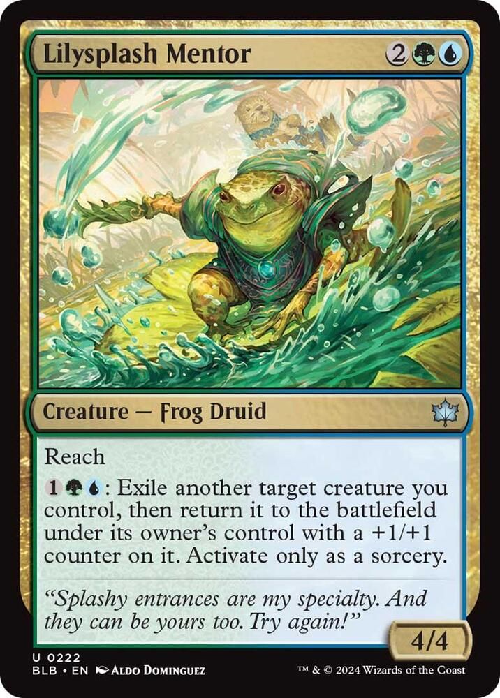 Lilysplash Mentor - Bloomburrow (BLB) Bloomburrow-Foil