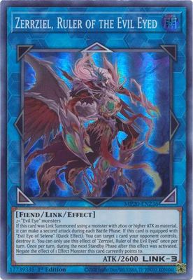 Zerrziel, Ruler of the Evil Eyed - MP20-EN236 - Super Rare 1st Edition 2020 Mega-Tin: Lost Memories 1st Edition Singles (espanol)