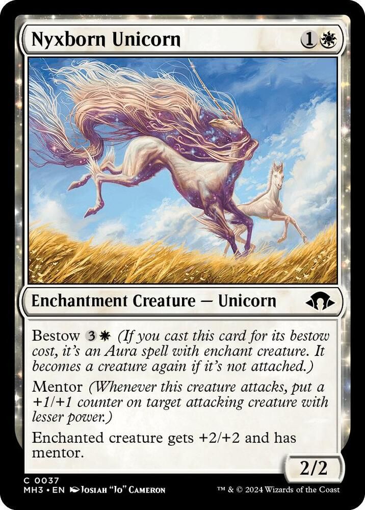Nyxborn Unicorn - Modern Horizons 3 (MH3) Modern Horizons 3-Foil