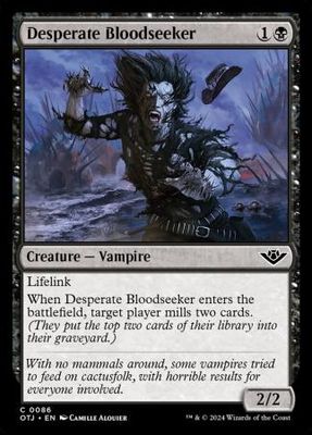 Desperate Bloodseeker 0086 - Outlaws of Thunder Junction Singles (Español)