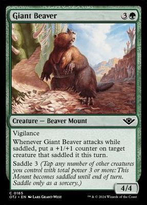 Giant Beaver 0165 Outlaws of Thunder Junction -Foil-Singles(Español)