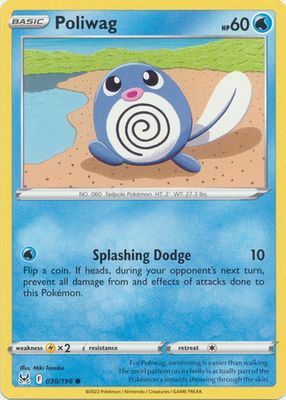 Poliwag - 030/196 - Common Sword &amp; Shield: Lost Origin Singles