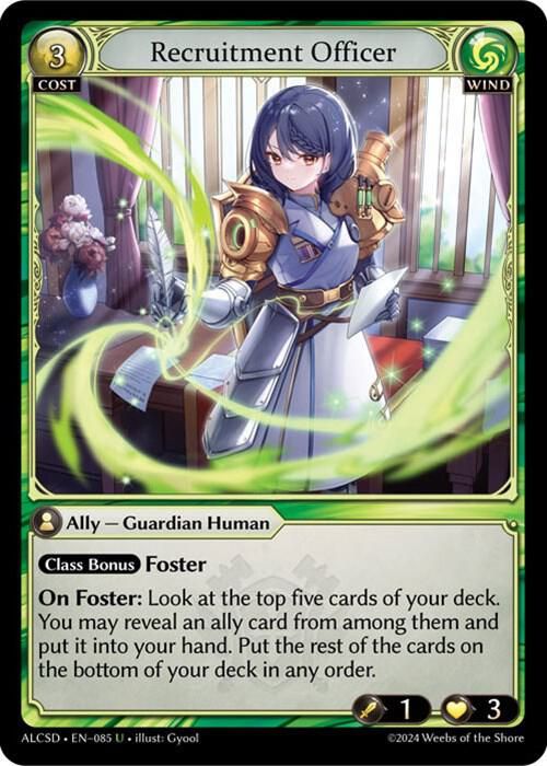 Recruitment Officer - Alchemical Revolution Starter Decks (ALCSD) Alchemical Revolution Starter Decks