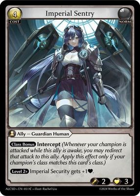 Imperial Sentry - Alchemical Revolution Starter Decks (ALCSD)
Alchemical Revolution Starter Decks