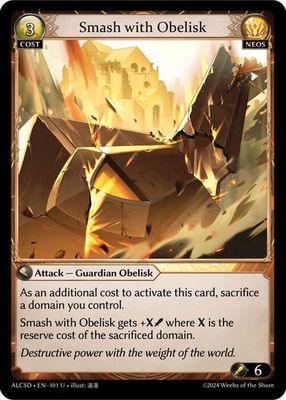 Smash with Obelisk - Alchemical Revolution Starter Decks (ALCSD) Alchemical Revolution Starter Decks