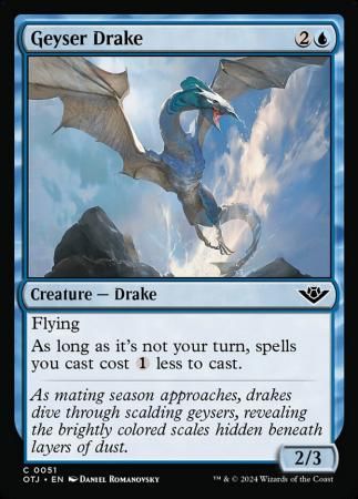 Geyser Drake 0051 Outlaws of Thunder Junction Singles