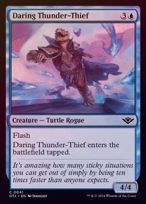 Daring Thunder-Thief 0041 - Foil Outlaws of Thunder Junction Foil Singles-Foil-(Español)