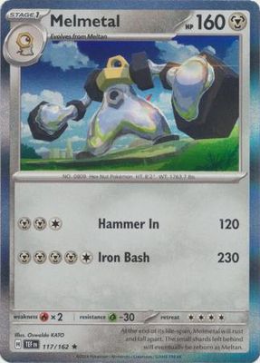 Melmetal - 117/162 - Holo Rare Scarlet &amp; Violet: Temporal Forces Singles