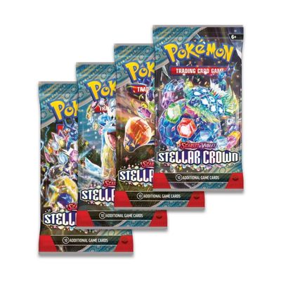 Promo 4 Boosters de Stellar Crown Pokemon TCG *Sinpe*