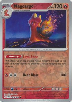 Magcargo - 029/162 - Holo Rare Reverse Holo Scarlet &amp; Violet: Temporal Forces Reverse Holo Singles