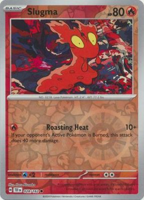Slugma - 028/162 - Common Reverse Holo Scarlet &amp; Violet: Temporal Forces Reverse Holo Singles