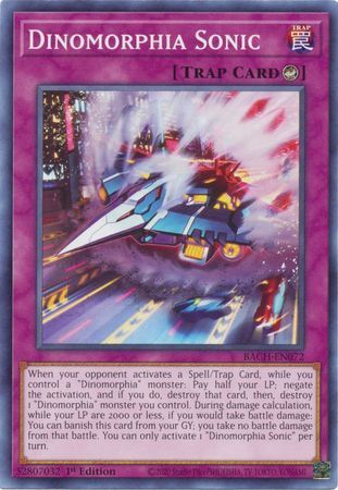 Dinomorphia Sonic - BACH-EN072 - Common 1st Edition Battle of Chaos 1st Edition Singles (Espanol)