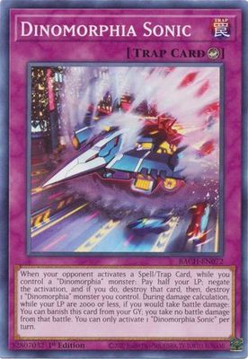 Dinomorphia Sonic - BACH-EN072 - Common 1st Edition Battle of Chaos 1st Edition Singles (Espanol)