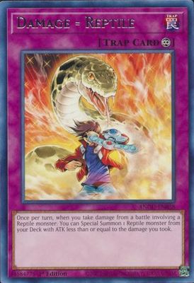 Damage = Reptile - ANGU-EN058 - Rare 1st Edition Ancient Guardians 1st Edition Singles (Espanol)