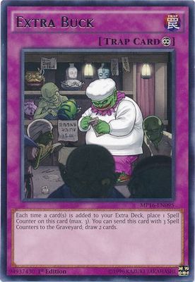 Extra Buck - MP16-EN095 - Rare 1st Edition Yu-Gi-Oh! 2016 Mega-Tins 1st Edition Singles