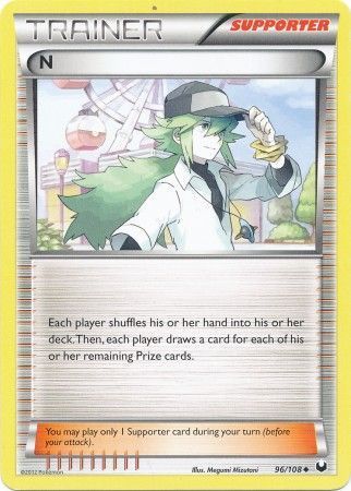 N - 96/108 - Uncommon Black &amp; White 5: Dark Explorers Singles-world Championship 2015-