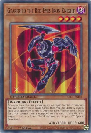 Gearfried the Red-Eyes Iron Knight - SBC1-ENI05 - Common 1st Edition Speed Duel: Streets of Battle City Singles