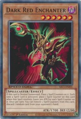Dark Red Enchanter - SBC1-ENF05 - Common 1st Edition Speed Duel: Streets of Battle City Singles